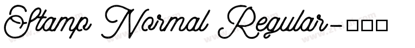 Stamp Normal Regular字体转换